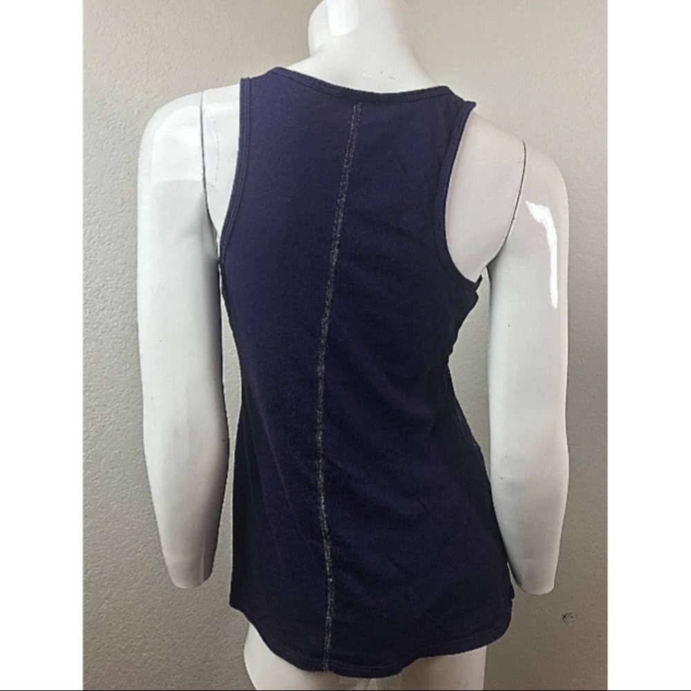 EXPRESS Tank Top Purple small Embellished Cotton - Picture 4 of 7